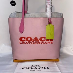 Coach Kia Tote In Colorblock New